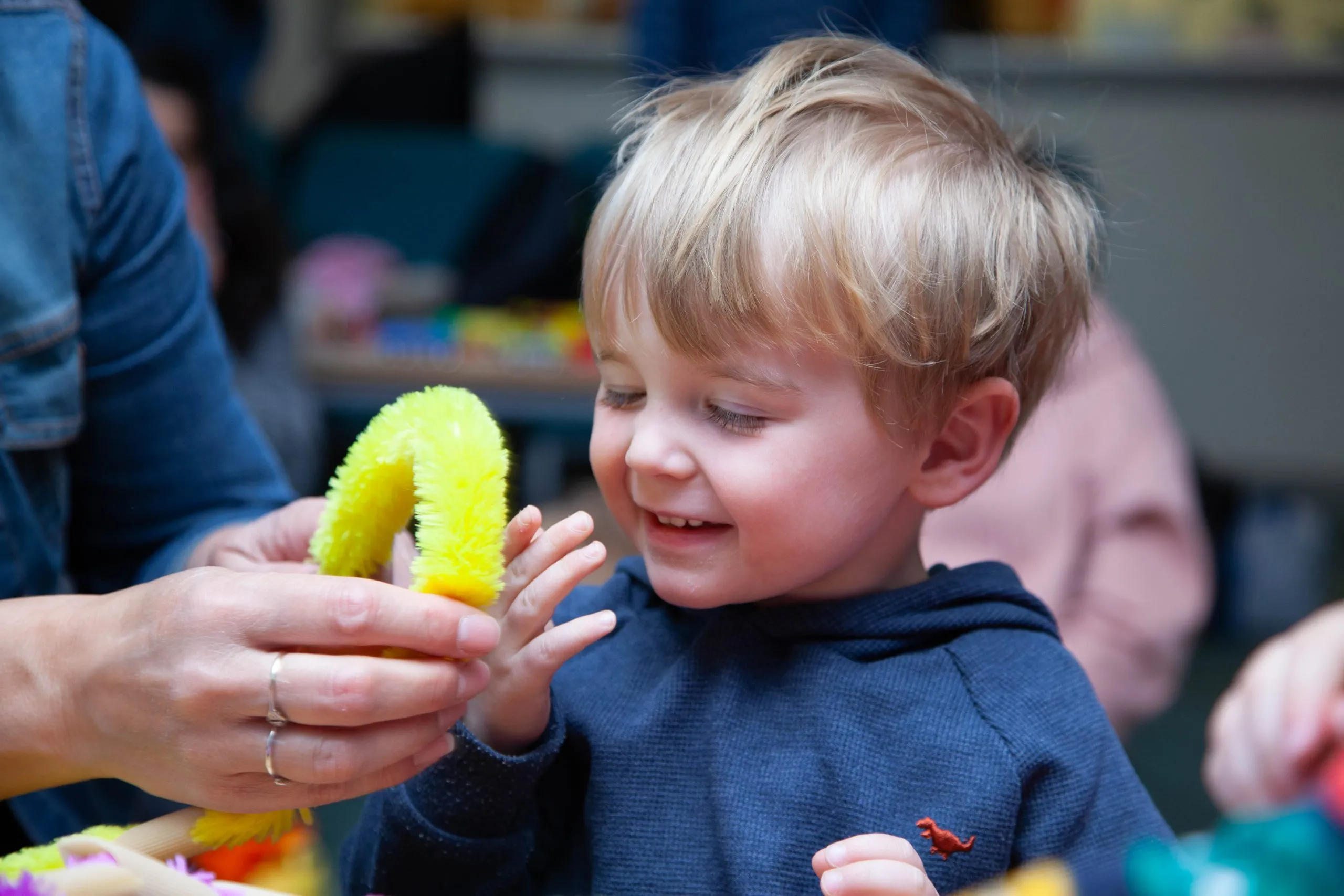 Supervised activities for youngsters during Sunday services