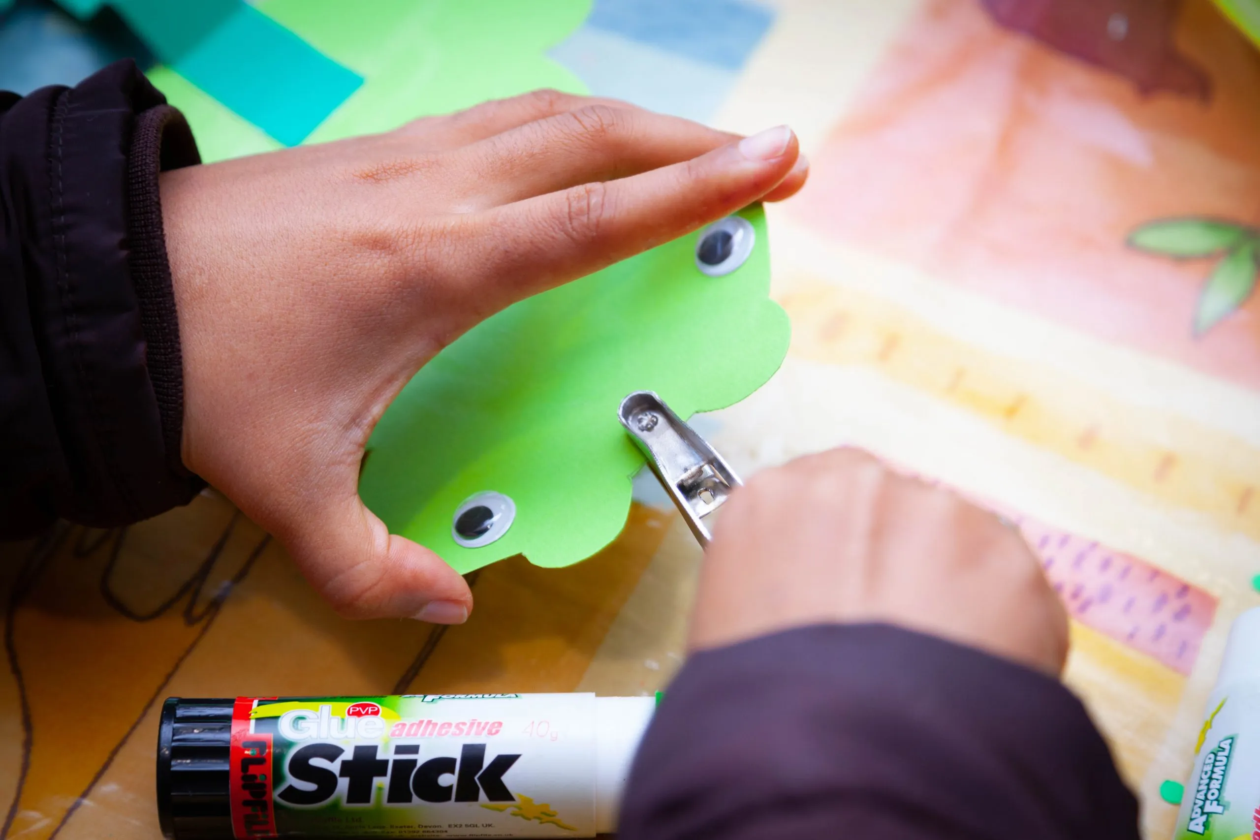 Craft activities during the Sunday morning service