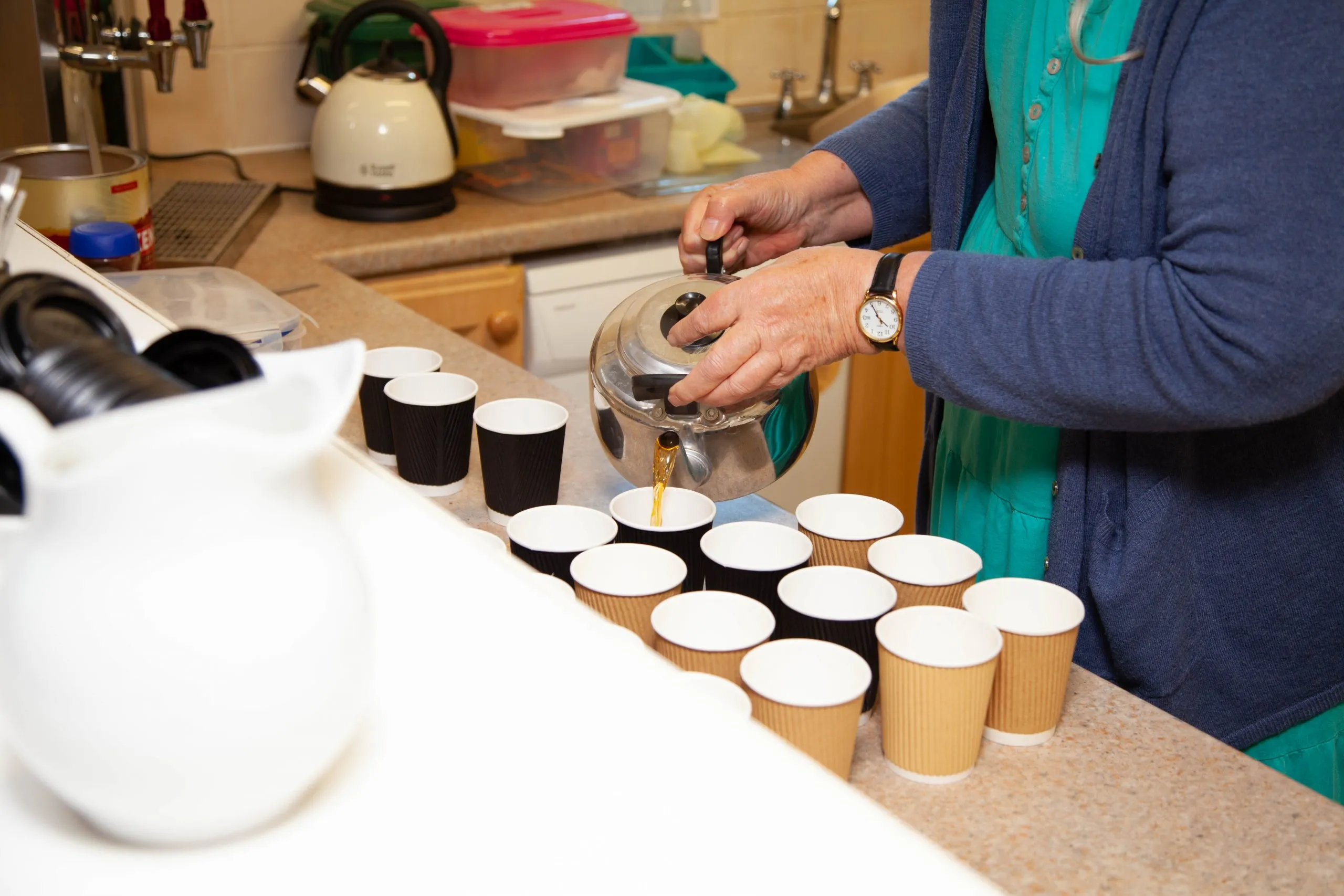 Coffee and biscuits for events at Bethany Church Gatley