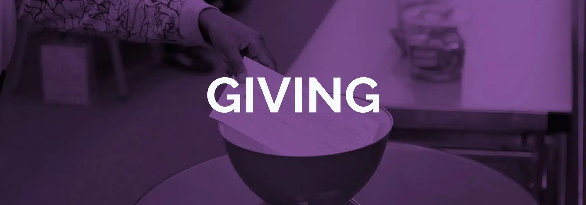 giving Giving at Bethany Church