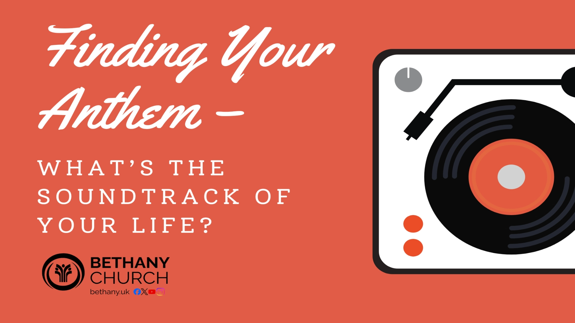 Finding Your Anthem, what's the soundtrack of your life?