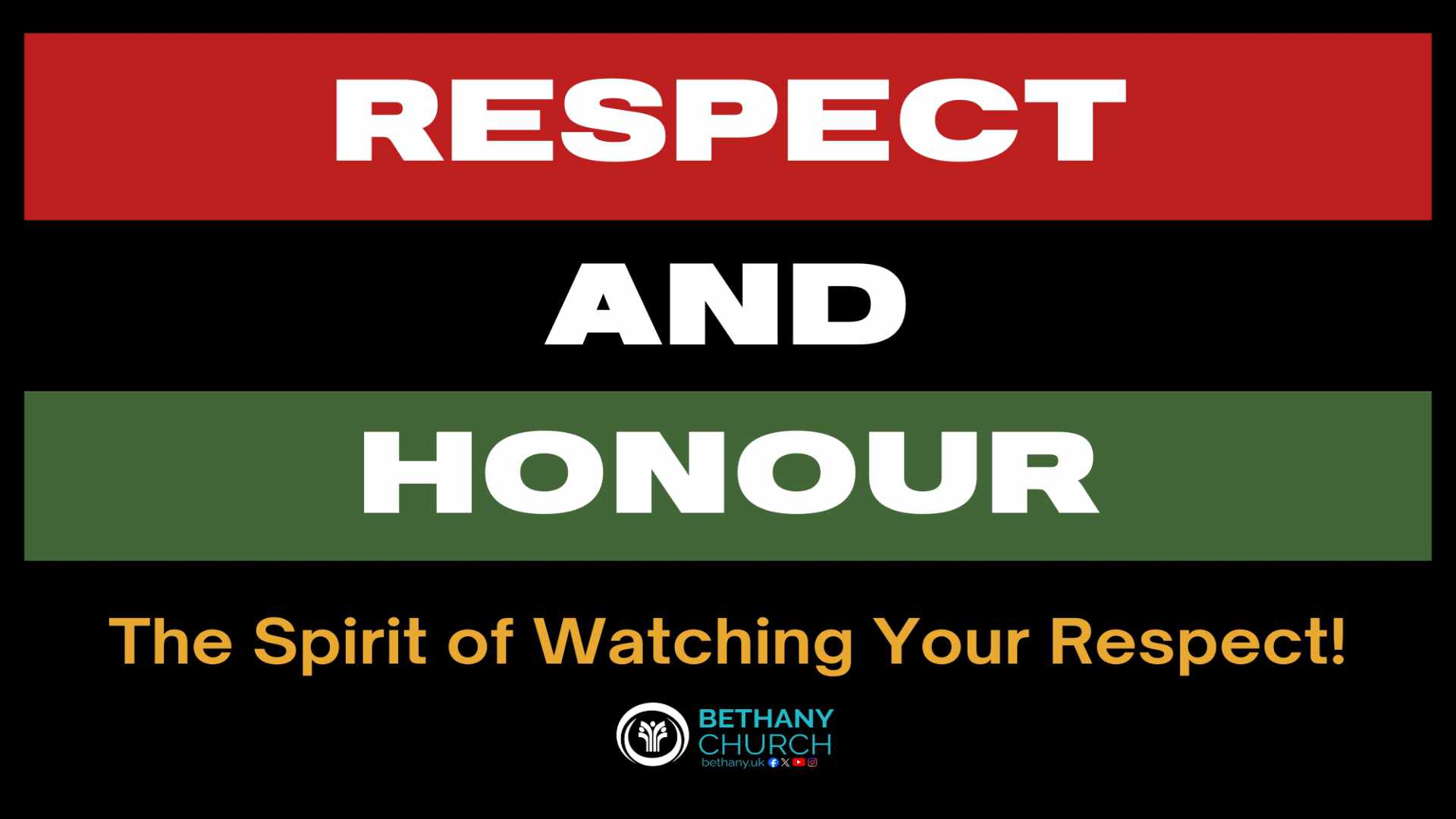 The Spirit of Watching Your Respect