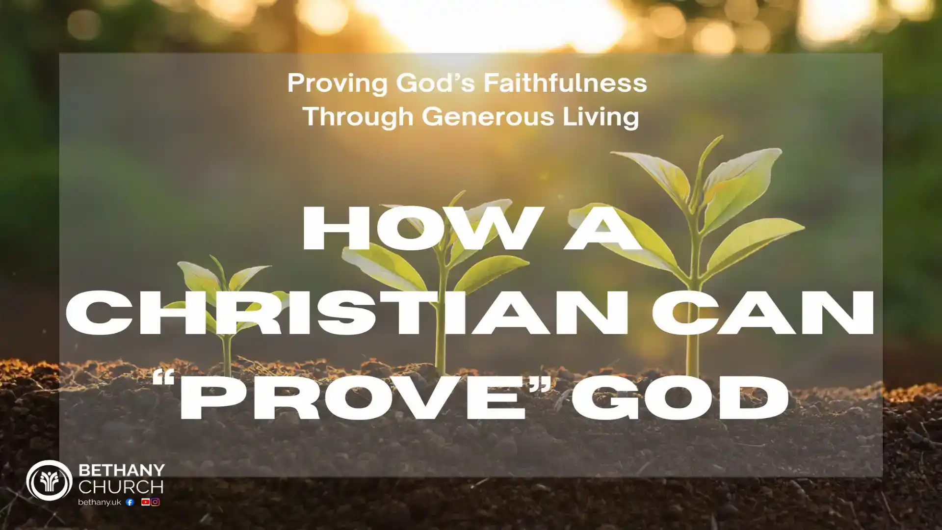 How a Christian can prove God