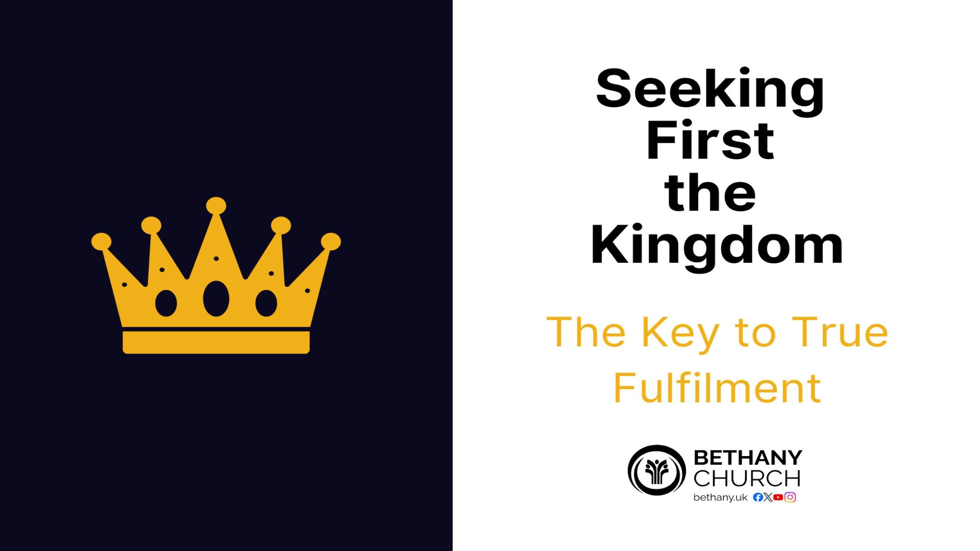 Seeking First the Kingdom – The Key to True Fulfilment